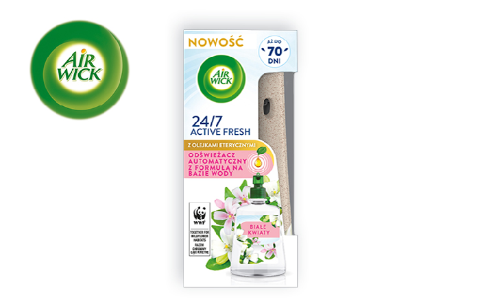 Obecnie testujemy Air Wick 24/7 Active Fresh o zapachu Białych Kwiatów. Już wkrótce recenzje Airwick zdradzą nam, jak sobie poradził